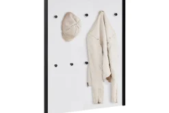 Knaggerekke-Plattpark Kleshenger 75x100 cm Svart,Hvit