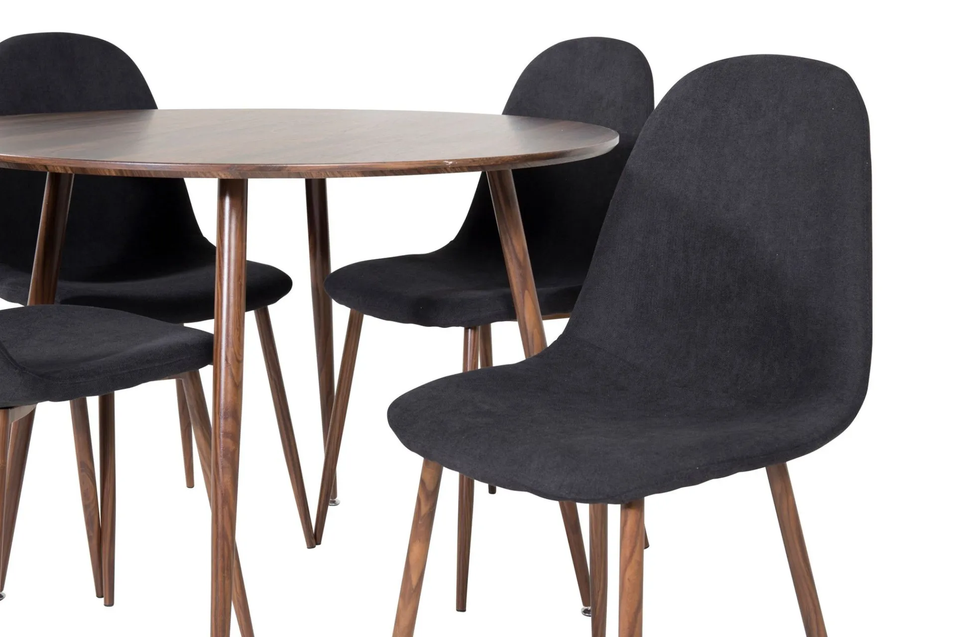 Venture Home Plaza Spisegruppe 100 cm Rund med 4 Polar Stoler