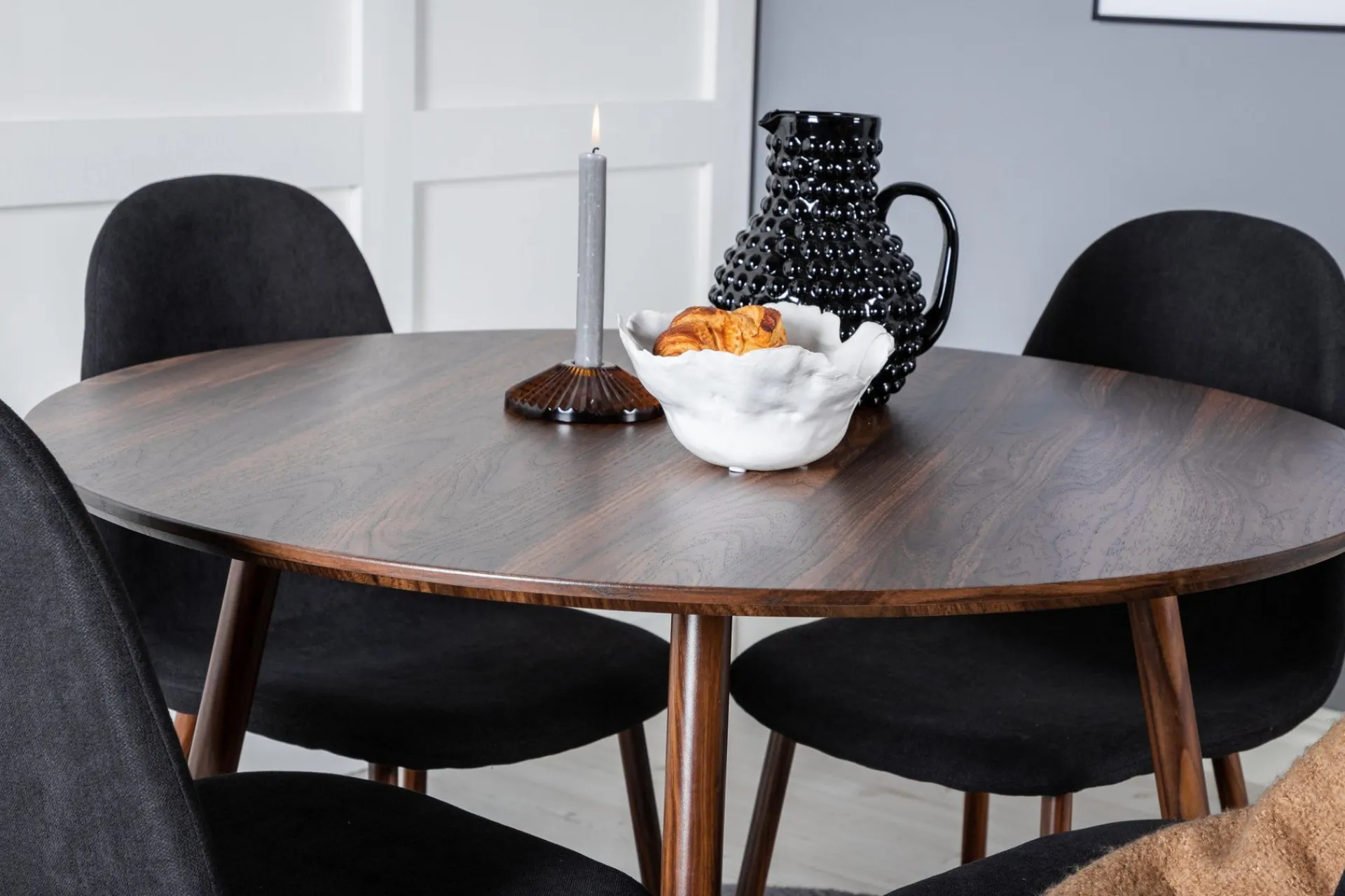 Venture Home Plaza Spisegruppe 100 cm Rund med 4 Polar Stoler