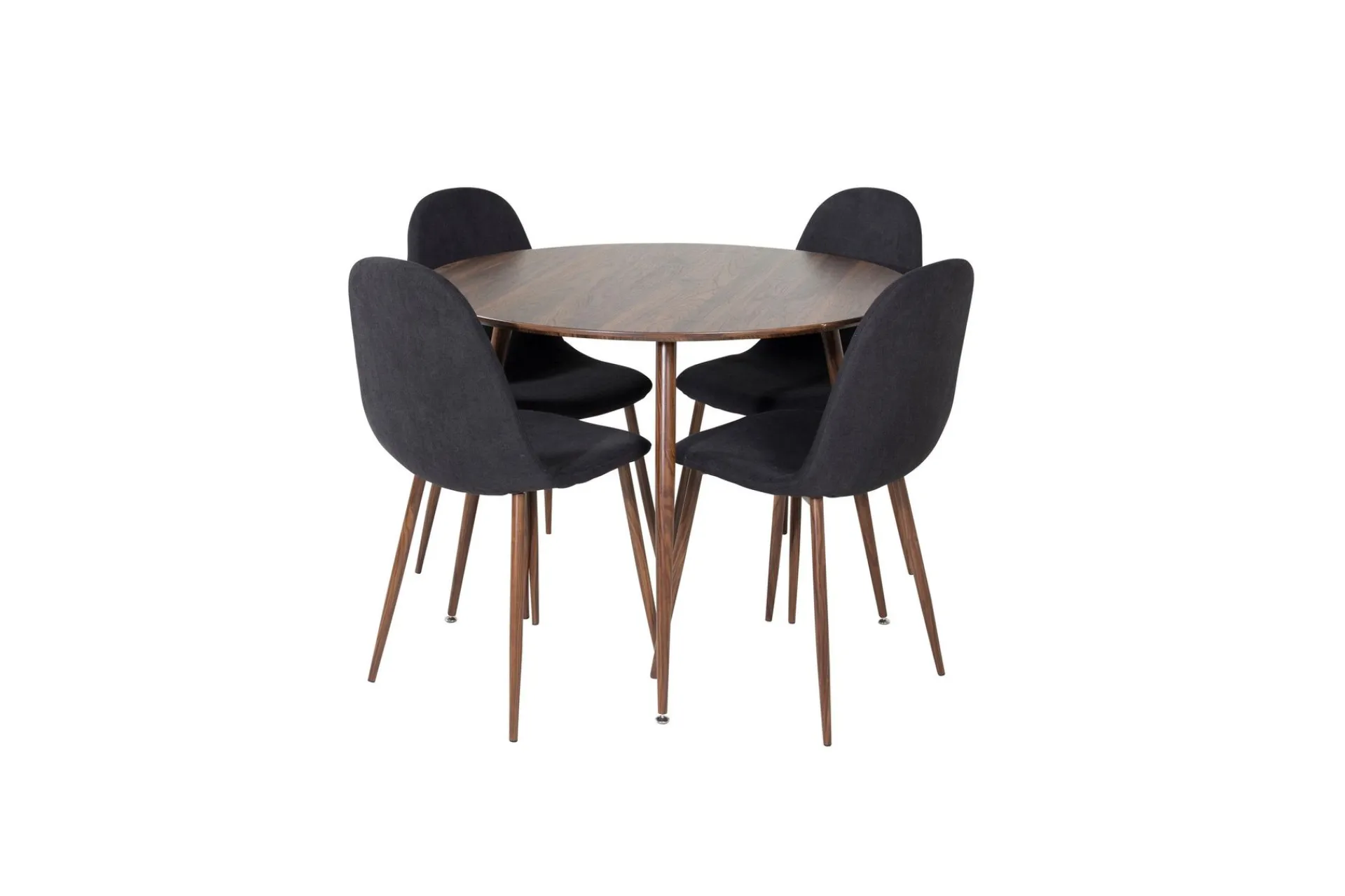 Venture Home Plaza Spisegruppe 100 cm Rund med 4 Polar Stoler