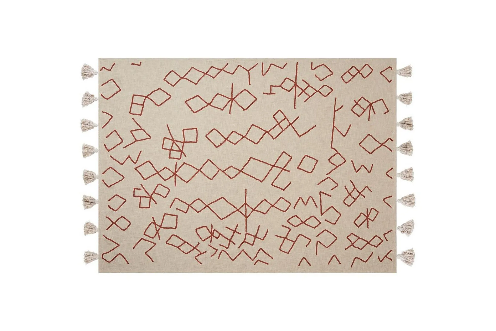 Tepper & Pledd-Pledd Bhiwani Beige,Rød