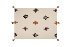 Hagepute|Tepper & Pledd-Pledd Munger Flerfarget,Blå,Beige,Gul,Orange