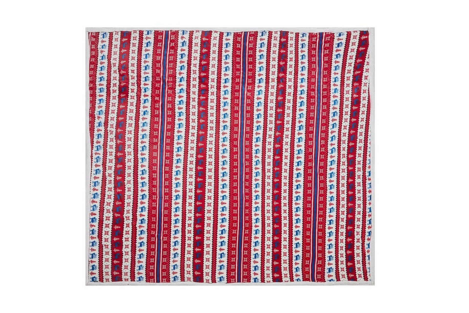 Tepper & Pledd-Pledd Reka 200x220 cm Rød,Hvit,Blå