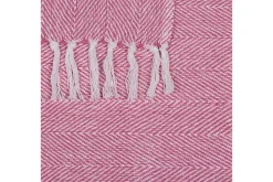 Tepper & Pledd-Pledd Tangier Rosa/Hvit Rødmende rosa,Hvit