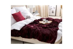 Tepper & Pledd-Pledd Tantan 180x220 cm Rød,Beige