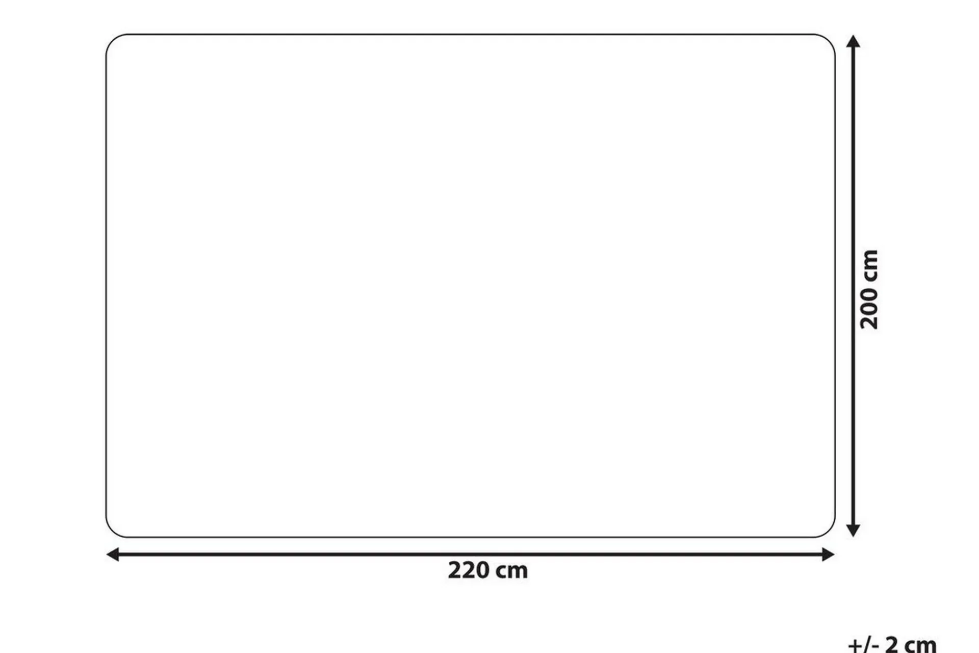 Tepper & Pledd-Pledd 200 x 220 cm lyse DELICE Brun