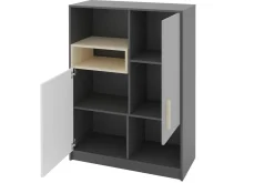 Oppbevaringsskap|Skap-Pok Oppbevaringsskap 90x40x130 cm Hvit