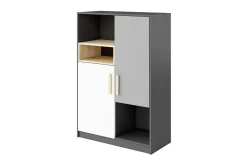 Oppbevaringsskap|Skap-Pok Oppbevaringsskap 90x40x130 cm Hvit