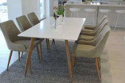Venture Home Polar Spisegruppe 180 cm Rektangulær med 6 Plaza-stoler