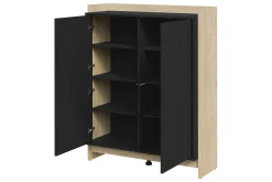 Kommode|Entrekommode-Polina Kommode 100 cm Brun,Svart