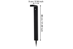 Eglo Solcelle Utelys & Solcellelamper-Pollerlampe Baracconi med Sensor Svart