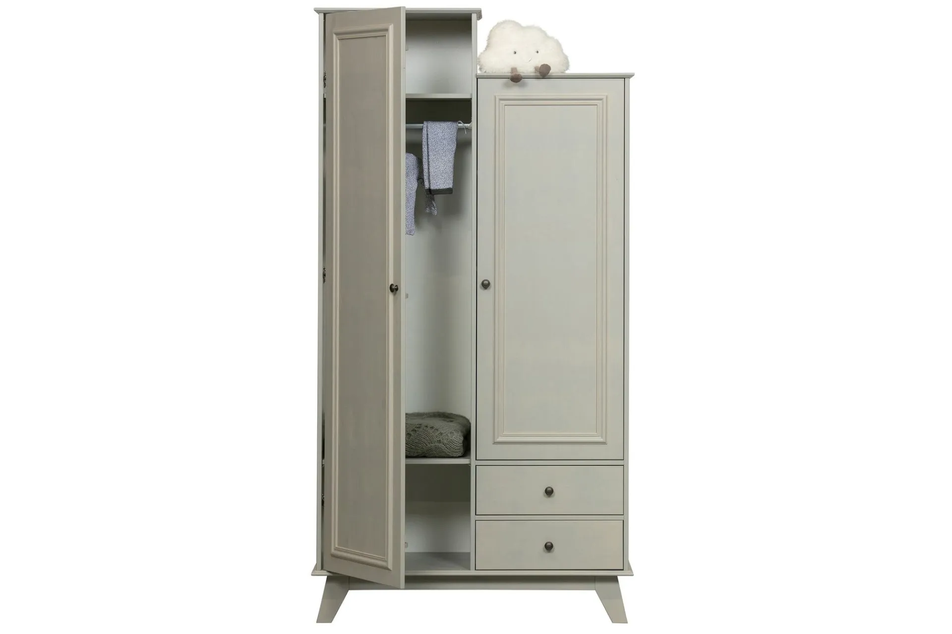 Oppbevaringsskap|Skap-Portsea Oppbevaringsskap 98x190 cm Offwhite