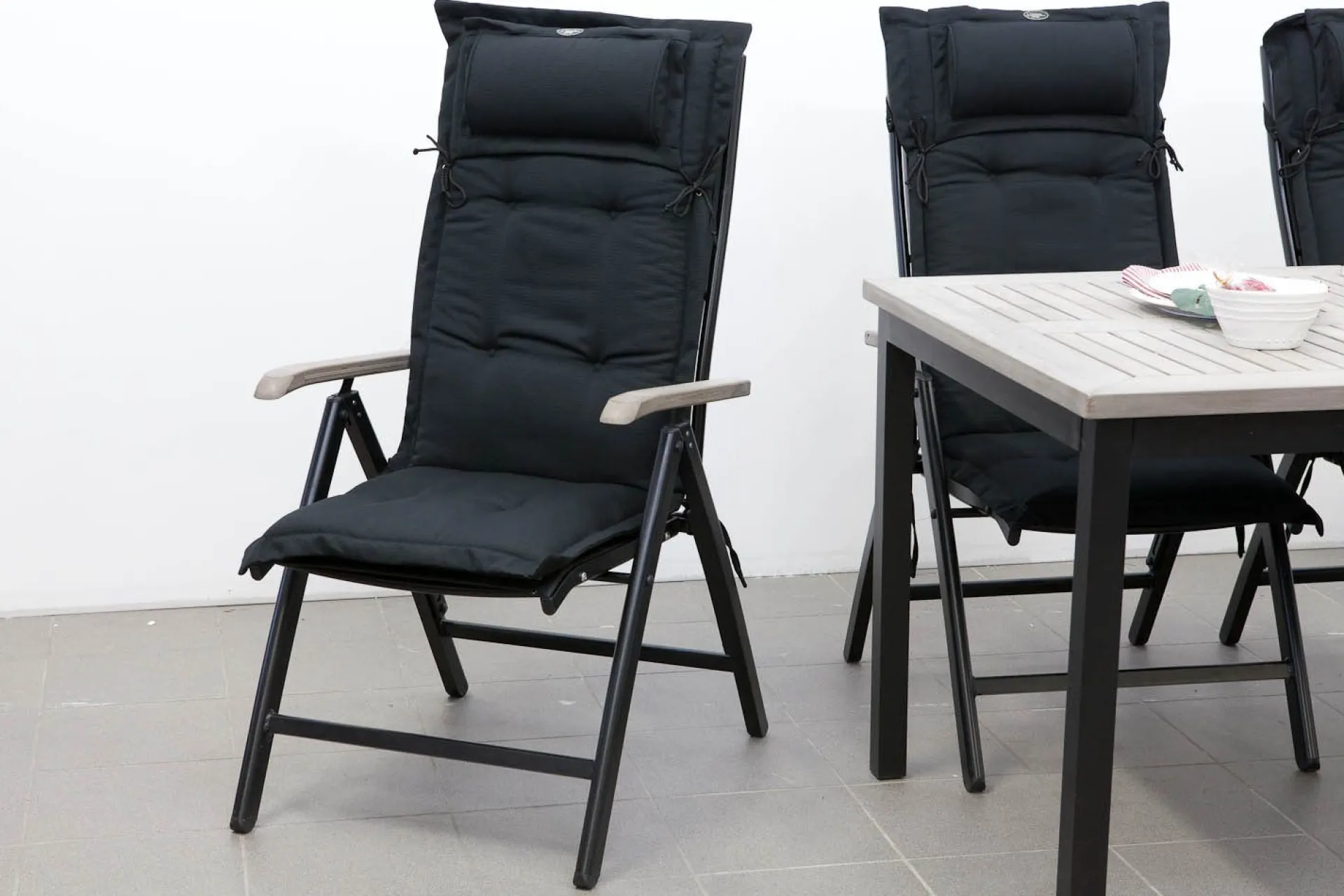 Fritab Positionsdyna Canyon med nackkudde Dark grey