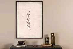 Venture Home Posters|Posters-Poster Autumn leaf 21x30 cm Beige