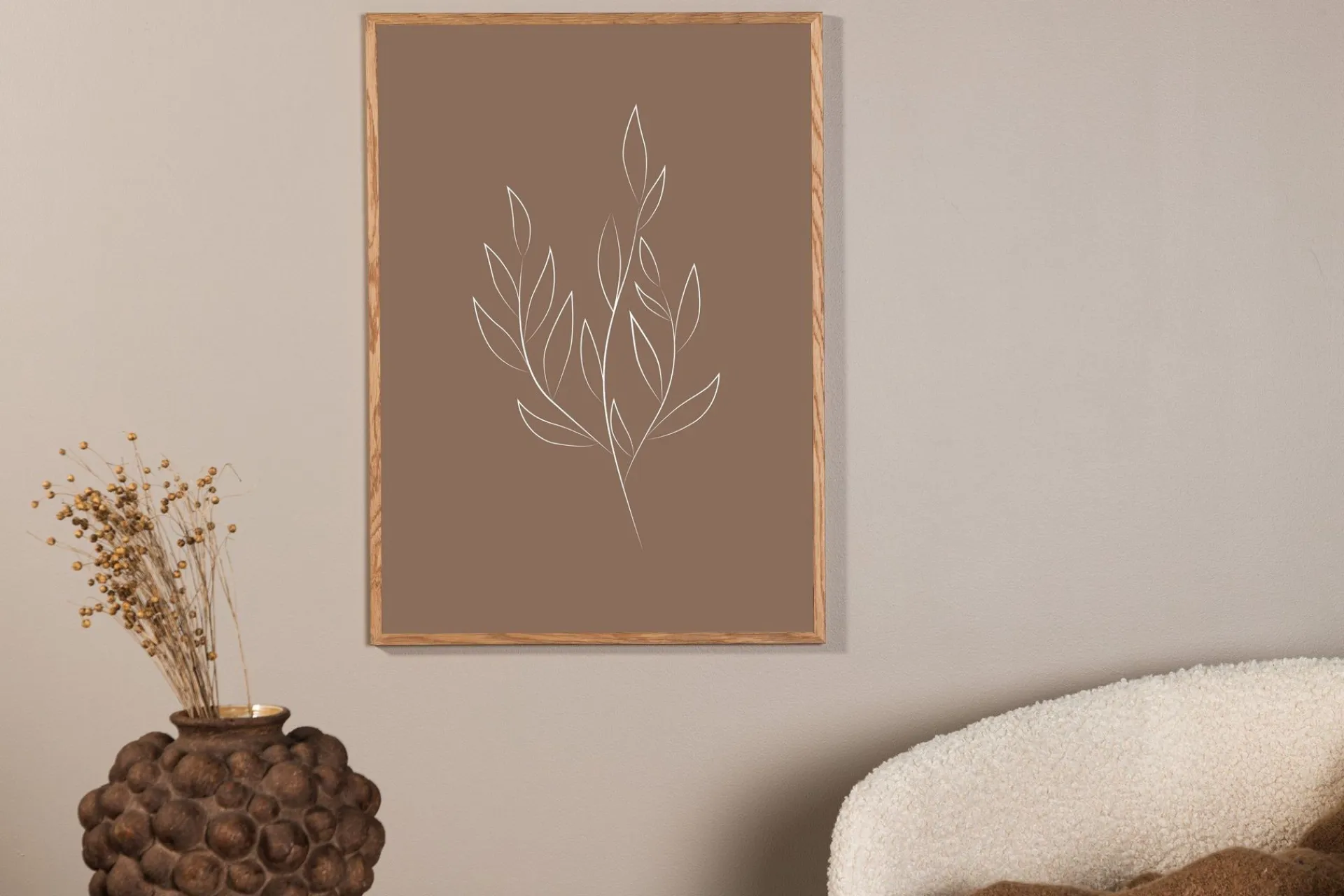 Venture Home Poster Drawed leaf 50x70 cm