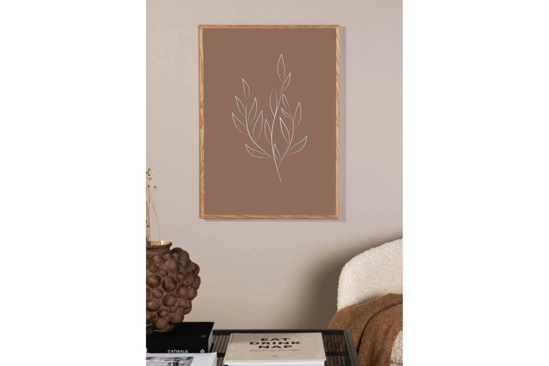 Venture Home Poster Drawed leaf 50x70 cm