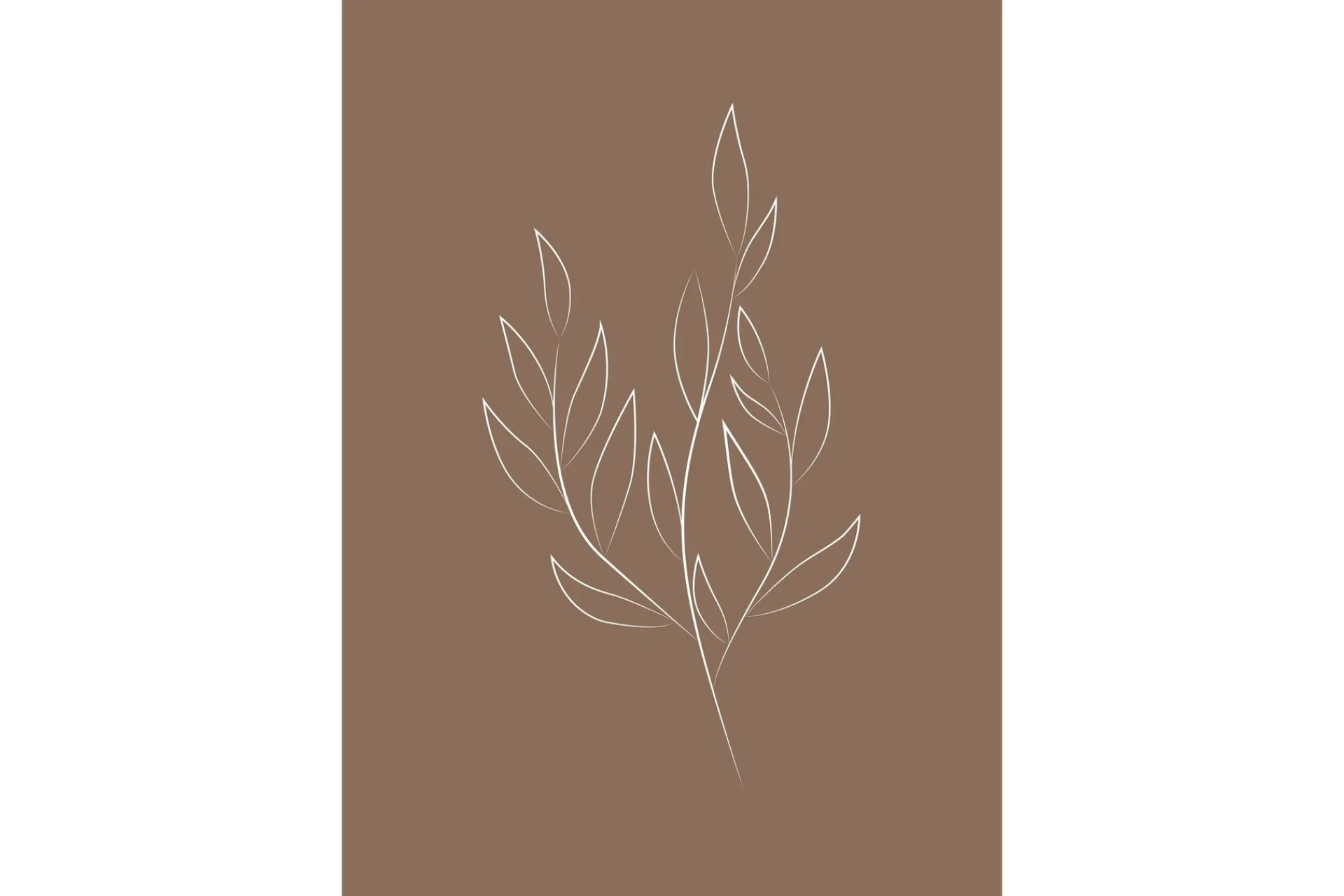 Venture Home Poster Drawed leaf 70x100 cm