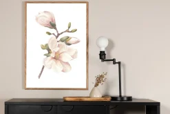 Venture Home Posters|Posters-Poster Hand made 21x30 cm Rosa/Hvit