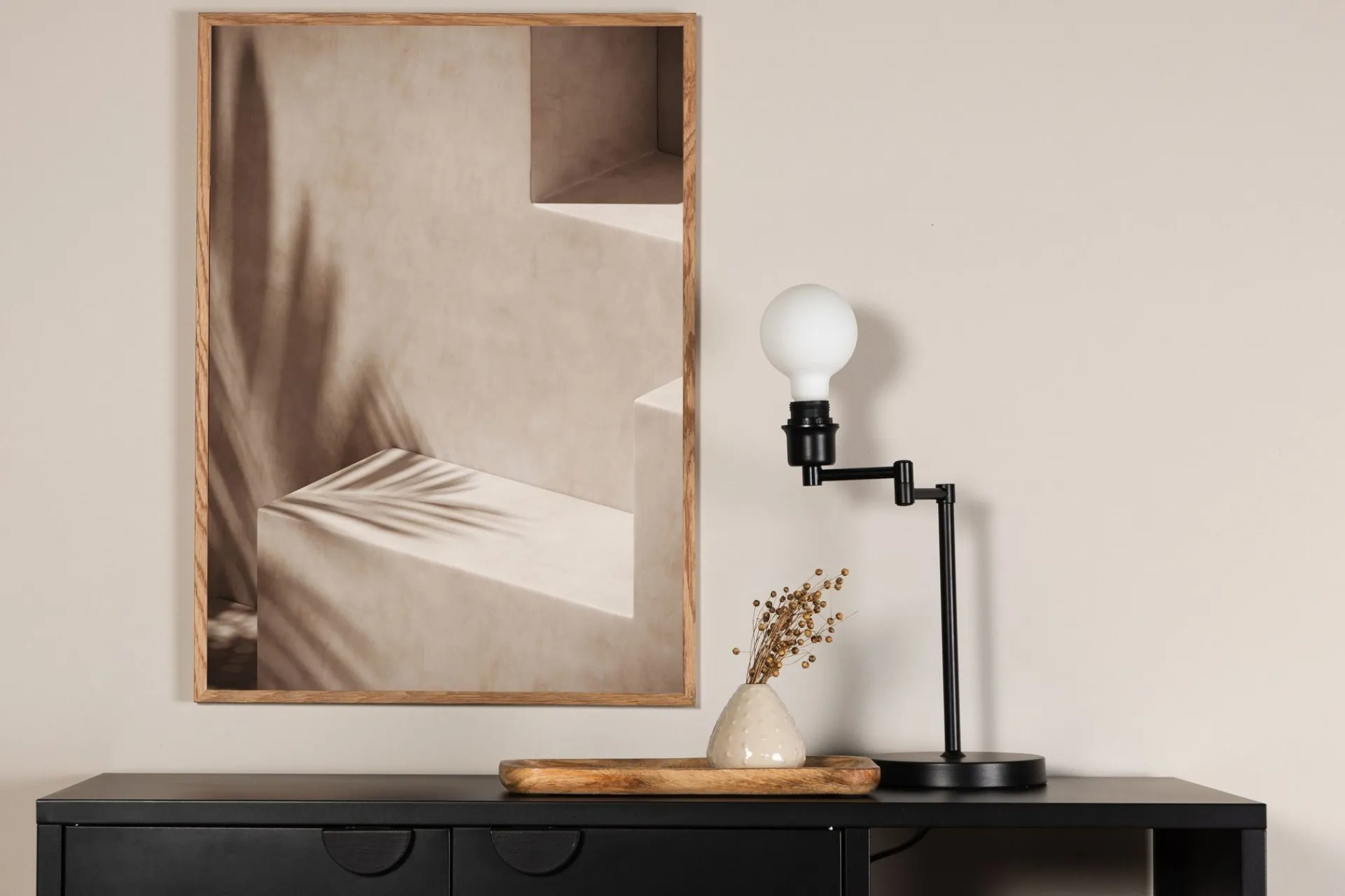 Venture Home Posters|Posters-Poster Sun stripes 50x70 cm Beige