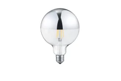 Trio Lighting Led-Belysning|Lyspærer-Pääpeili Lamppu Filament Globe 7W 680 Lm 2700K LED E27 Chrome Krom
