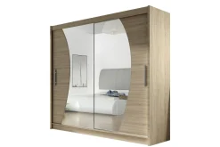 Scandinavian Choice Prag Garderobe Skyvedører Bøyd Speil