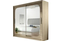 Scandinavian Choice Garderober & Garderobesystem-Prag Garderobe Skyvedører Firekantet Speil tre