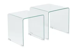 Avlastningsbord-Prestina Sidebord 2-pk Transparent