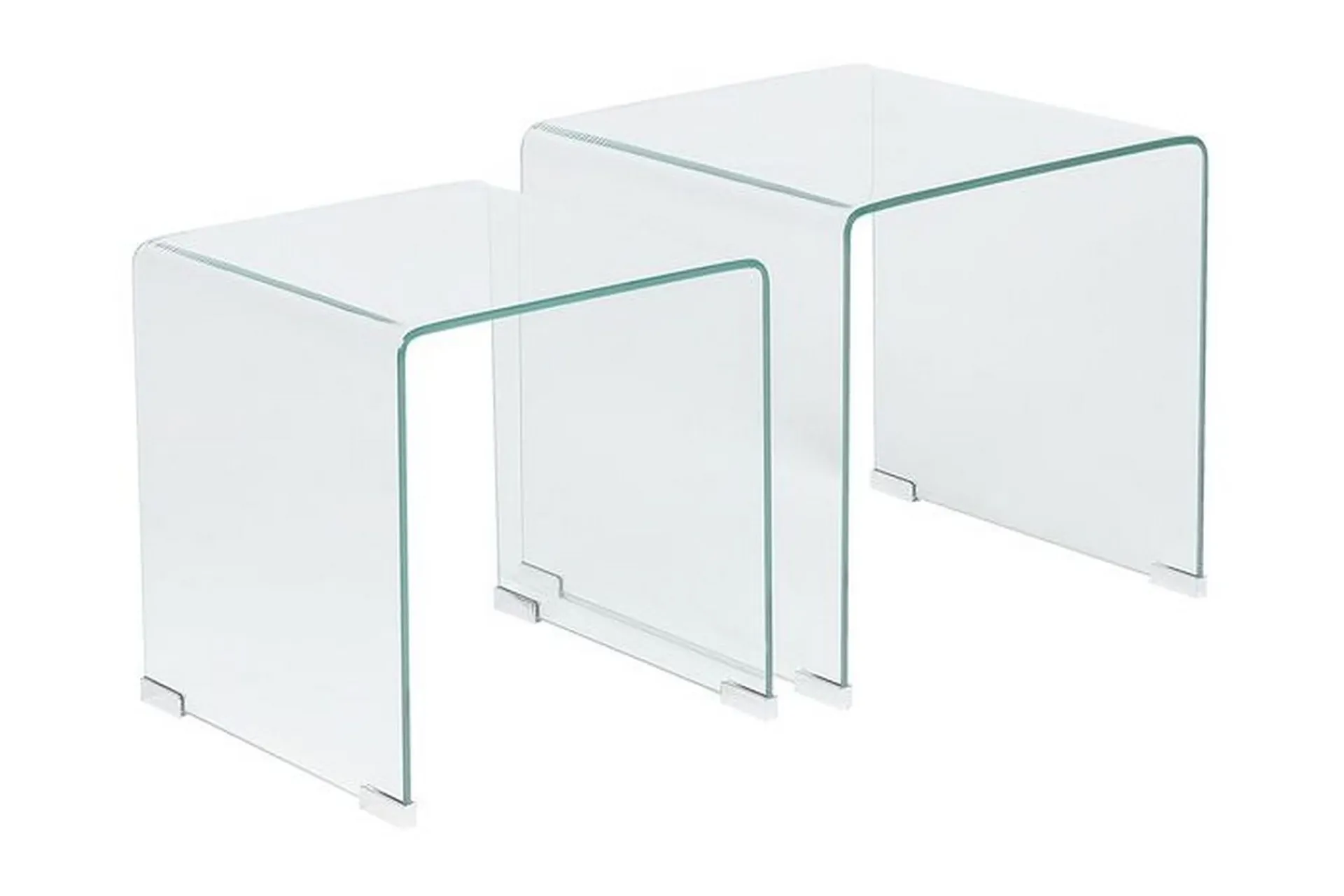 Avlastningsbord-Prestina Sidebord 2-pk Transparent