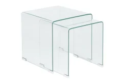 Avlastningsbord-Prestina Sidebord 2-pk Transparent