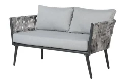 Veranda & Terrasse|Loungesett-Preveza Loungegruppe 120 cm Grey