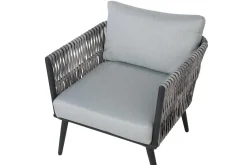 Veranda & Terrasse|Loungesett-Preveza Loungegruppe 120 cm Grey