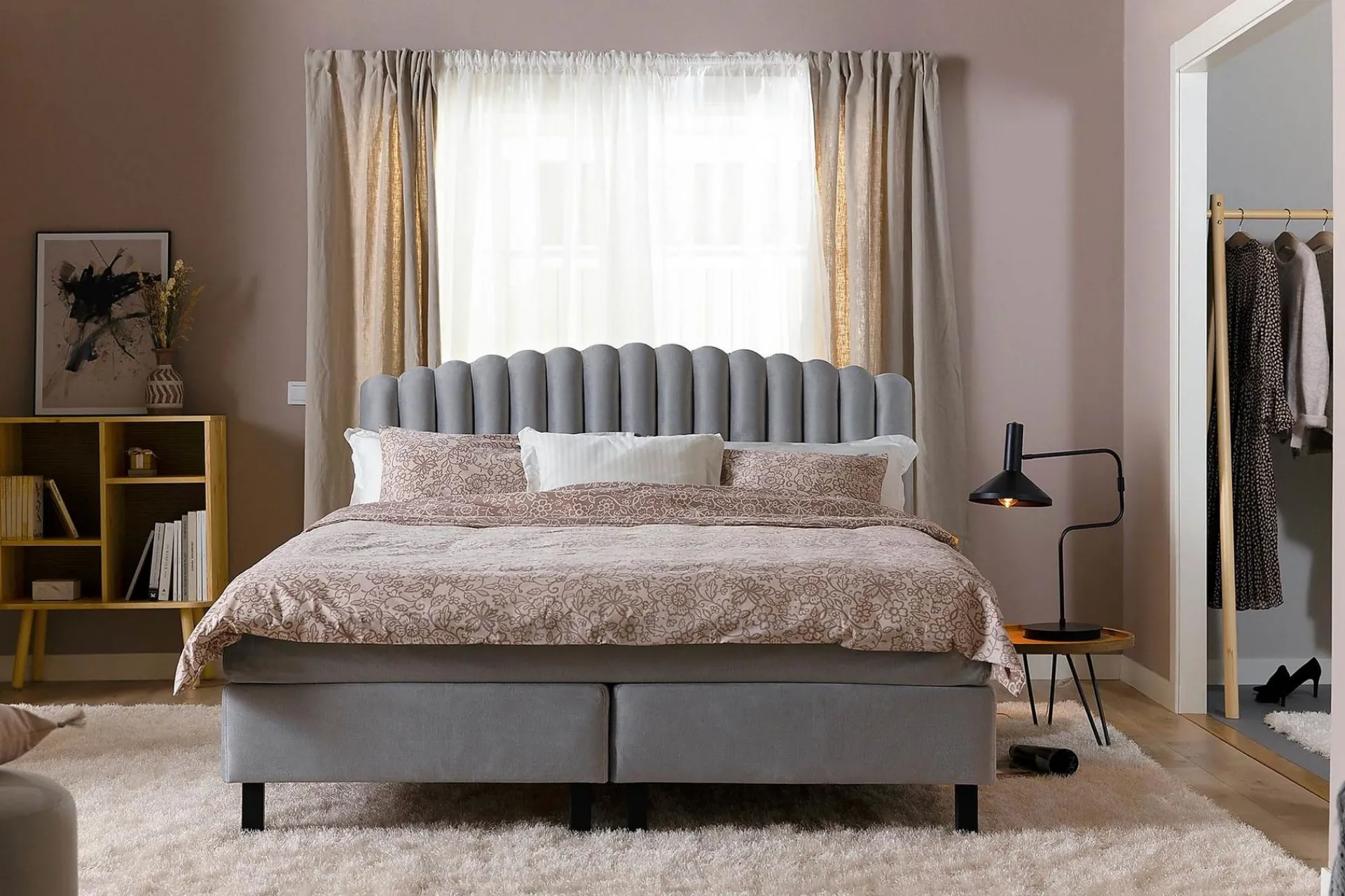 Kontinentalsenger|Komplett Sengepakke-Princess Sengepakke 160x200cm Grey