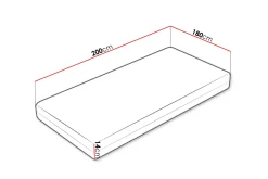 Profi Madrass 180x200 cm