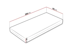 Stellebord|Oppbevaring Barnerom-Profi Madrass 90x200 cm Hvit
