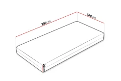 Bedly Profi Madrass 200x180x20 cm