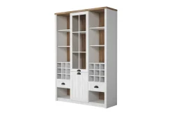 Bokhylle-Prowansja Bokhylle 140 cm Hvit,tre