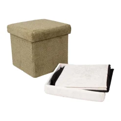 Puff HOME4YOU Jesse med oppbevaring 30x30x30 cm