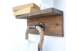 Vegghylle-Pukkuri Veggoppheng 30 cm Brun