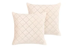 Pynteputer Yarrow sett med 2 Beige/Sølv