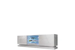 Tv-Benk & Mediabenk-Qiu TV-benk 200 cm Hvit