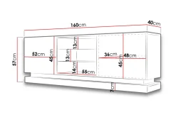 Qiu Tv-benk 160 cm