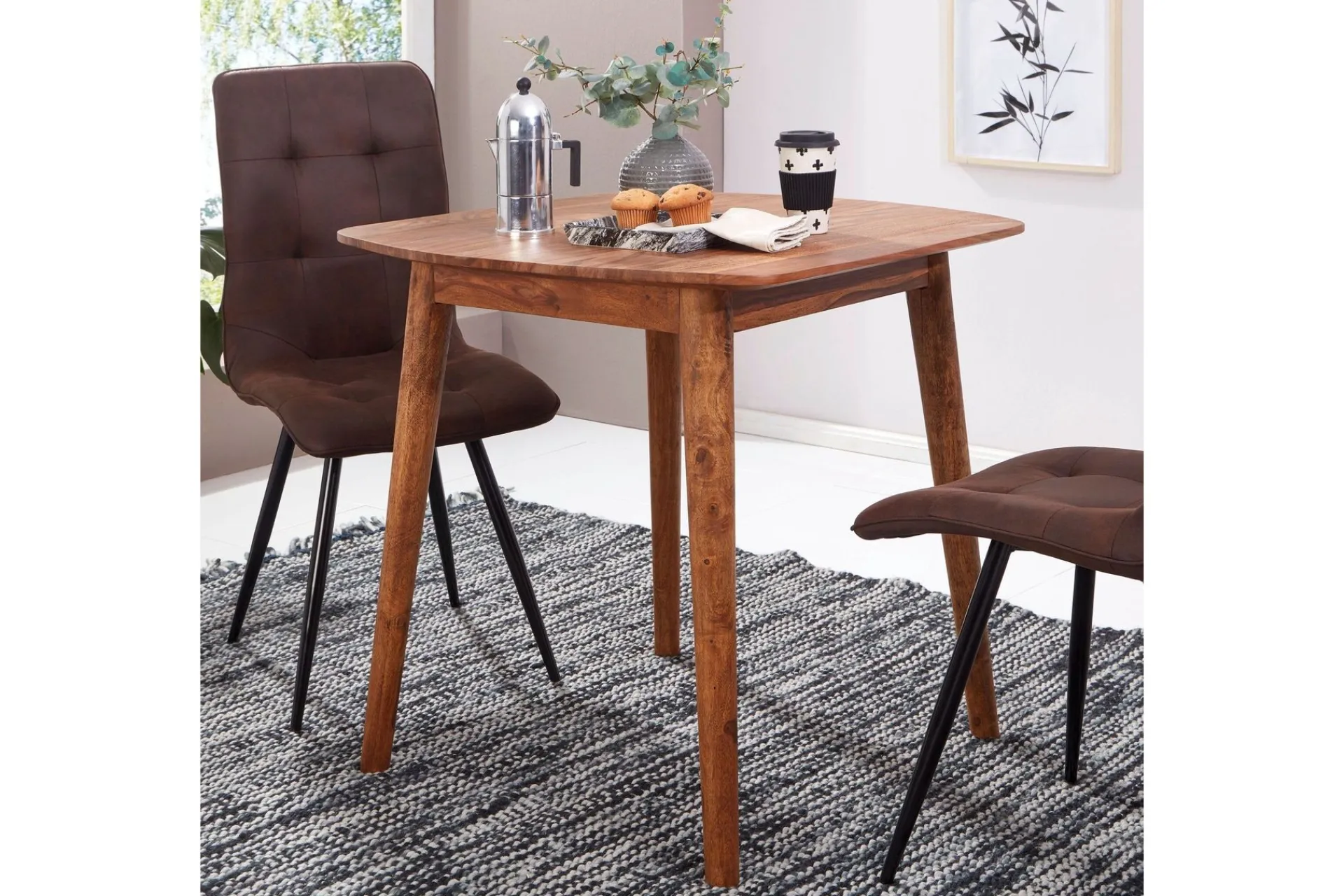 Wohnling Spisebord & Kjøkkenbord-Raengel Spisebord 80 cm Tre/Natur