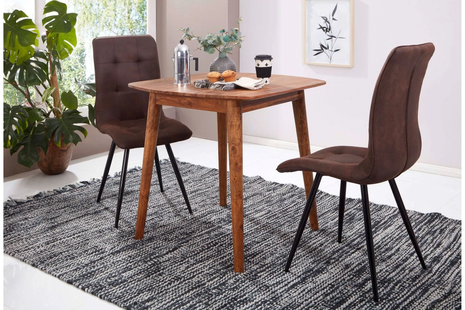 Wohnling Spisebord & Kjøkkenbord-Raengel Spisebord 80 cm Tre/Natur