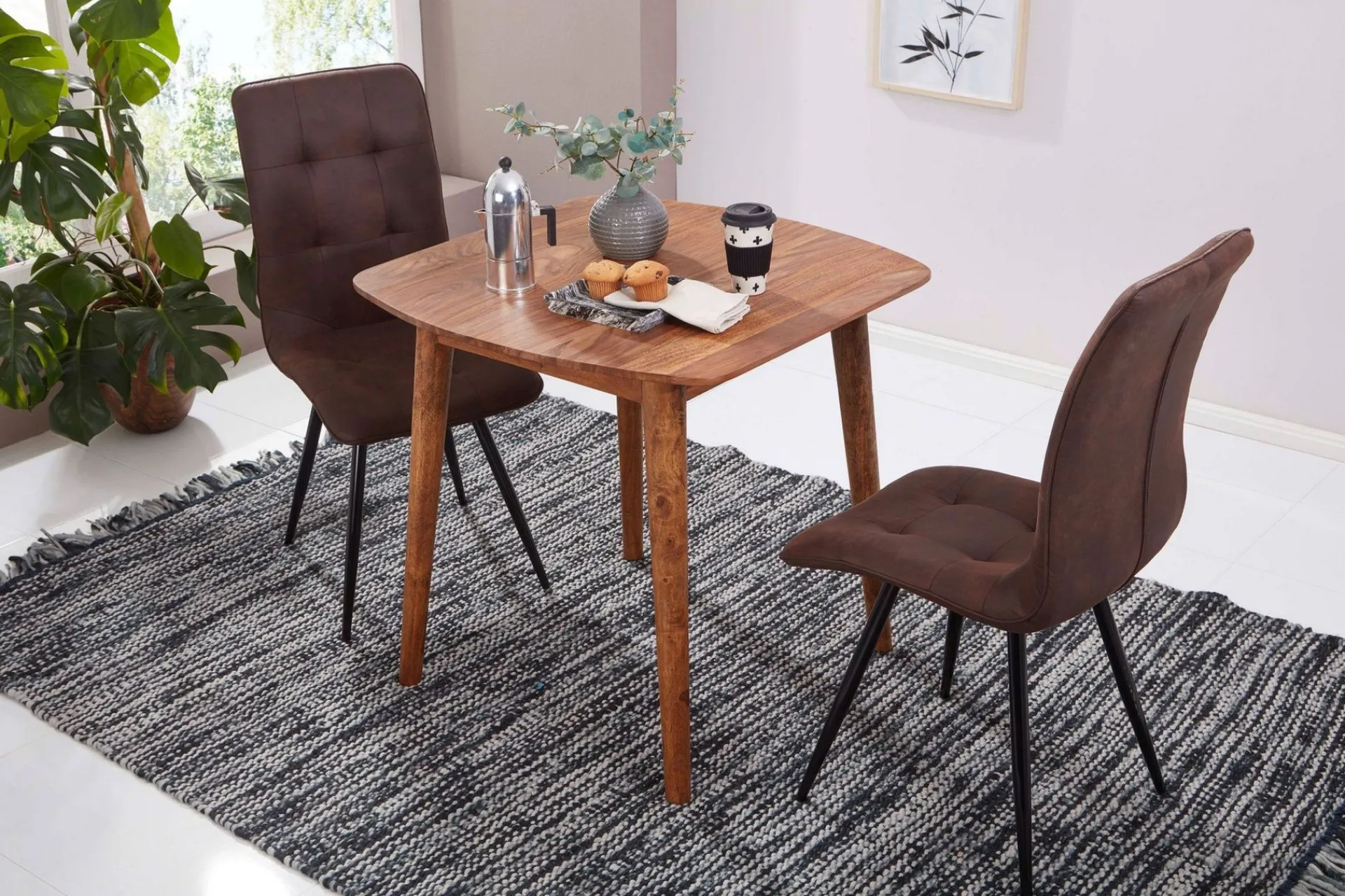 Wohnling Spisebord & Kjøkkenbord-Raengel Spisebord 80 cm Tre/Natur
