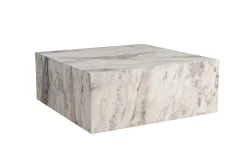 Sofabord-Rambabu Sofabord 90 cm Hvit Marmor