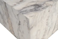 Sofabord-Rambabu Sofabord 90 cm Hvit Marmor