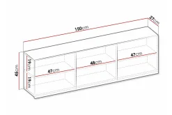 Oppbevaringsskap|Skap-Rathmore Highboard Ljusgrå Lysegrå
