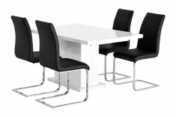 Concept 55 Ratliff Forlengningsbar Spisegruppe 180 cm m 4 Cibus Stoler