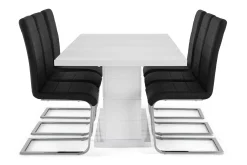 Concept 55 Ratliff Spisegruppe 180 cm + 6 Stoler Utvidbart med Tilleggsplate