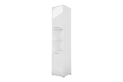Oppbevaringsskap|Skap-Rauk Förvaringsskåp 45 cm White High gloss 45x46x217 Hvit Høyblank